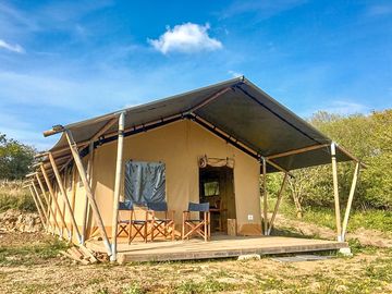 Safari tent exterior