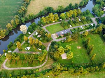Aerial view of the pitches