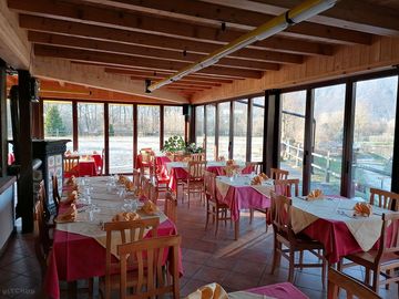 Inside the restaurant