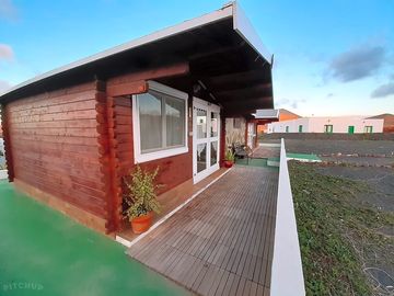 Lodge exterior with decking