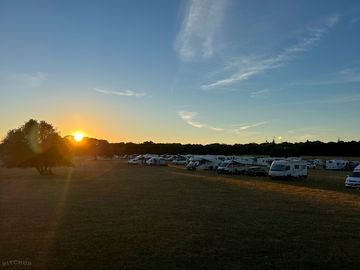 Touring at sunset