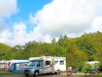Pitches for motorhomes and caravans