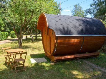 Camping pod exterior