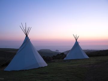 The view from the tipis