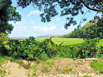 View to the sea from the pitches