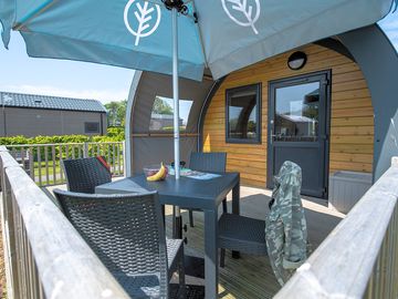 Accessible glamping with spacious deck