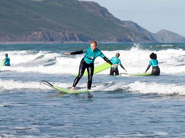 Surfing in the bude area