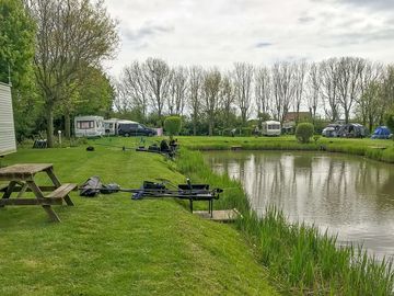 Fishing on the pond