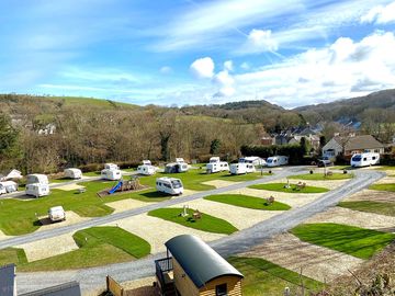 Overview photo of our 4 new VIP pitches