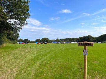 Camp site car park