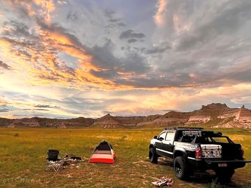 Gathering storm clouds can be dramatic and feature spectacular light shows on the prairie.