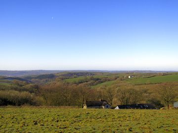 Looking south from the site over the farmhouse