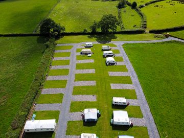 View of the site from above