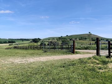 Check out the view with the rolling hills of the peak district