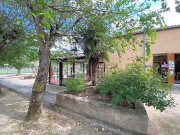 Reception area and covered terrace