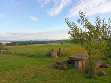 Pitches with a hill view