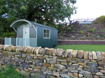 Outside the hut