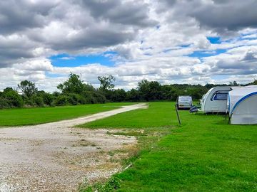 Looking across the campsite