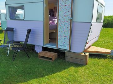 Entrance to the caravan