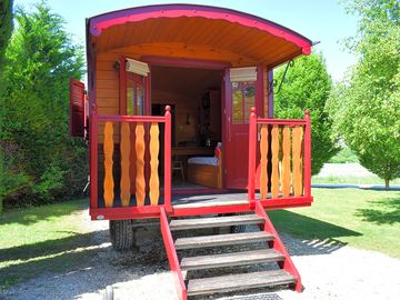 Painted wooden exterior
