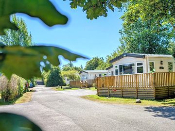 Static caravans at river valley country park
