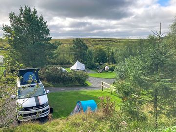 Hardstanding and grass VW pitch