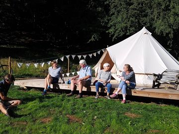 Guests in the sunshine
