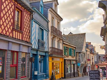 Half-timbered buildings in châteaugiron