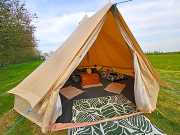 Entrance to the tent