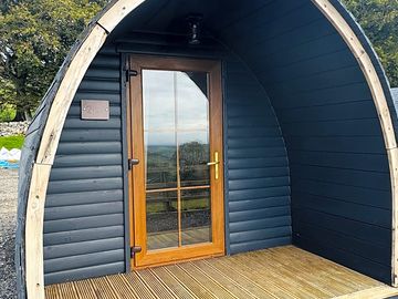 Camping pod entrance