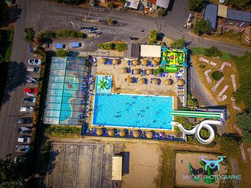 Aerial view of the waterpark