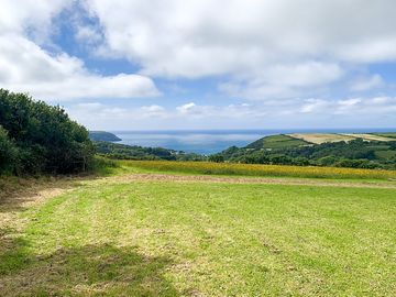 Non-electric camping field with sea views