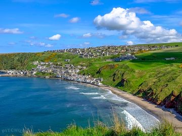 View of gardenstown from mohr head walk