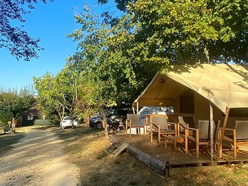 Safari tent exterior