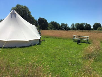 Bell tent pitch