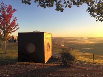 Sunrise view from the lodge