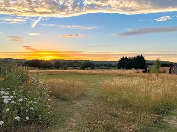 Campsite sunset