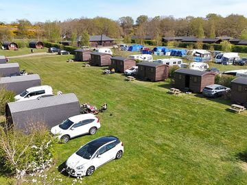 Glamping pods and shepherd's huts