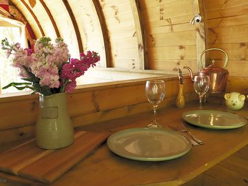 Dining area for two people