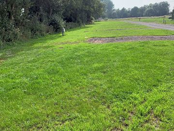 Grass and gravel pitch