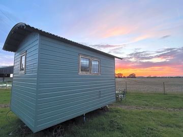 Barley hut sunset