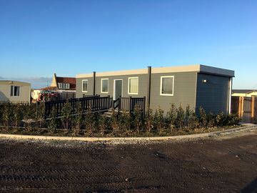 Toilet and shower block