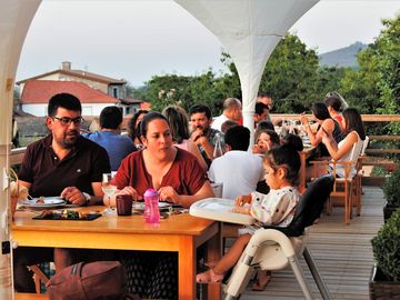 Restaurant terrace