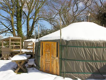 The site in winter
