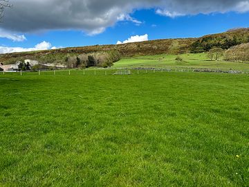 Camping field with spectacular Peak District views