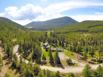 Aerial shot of the remote area