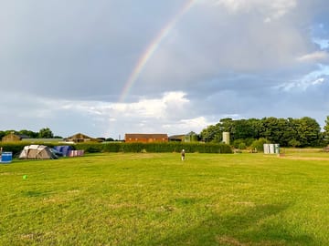 Rainbow over the campsite (added by manager 09 Aug 2022)