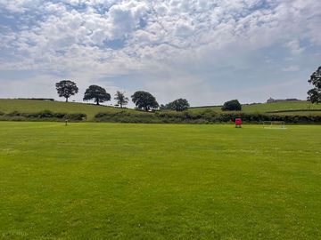 Lots of space around the pitching area