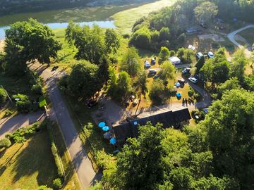 Aerial view of the site