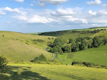 View from campsite towards Thixendale (added by manager 14 Jul 2021)